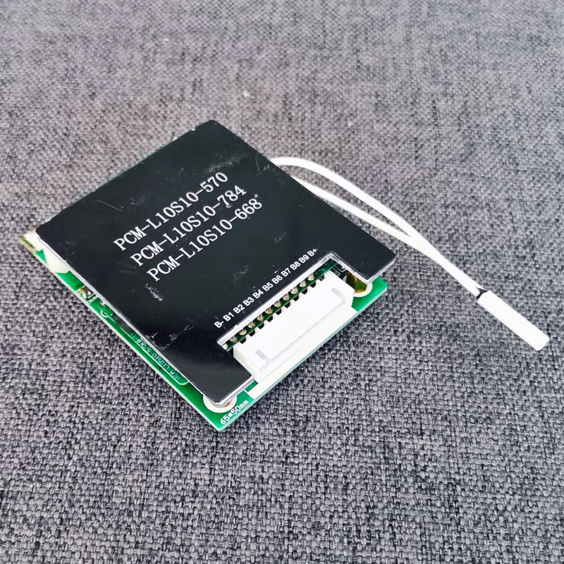 6s-10s 15A PCM BMS for 36V 37V Li-ion/Lithium/ Li-Polymer 30V 32V LiFePO4 Battery Pack with Silver Fish E-Bike Battery (PCM-L10S10-570)