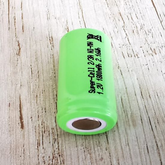 Flat Top 1.2V 2/3A NiMH Rechargeable Battery(1800mAh)