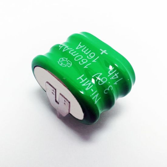 Rechargeable Ni-Mh Battery 3.6V 160mAh 160H3A3H Batterie Assemblate With 2+1PIN Bottone