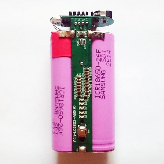 2S1P 7.2V 7.4V 18650 2600mAh rechargeable lithium ion battery pack with FLK Ti-SBP3