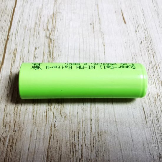Flat Top 1.2V AA Ni-MH Rechargeable Battery(2500mAh)