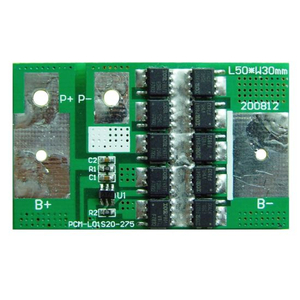 1s 20A PCM BMS for 3.6V 3.7V Li-ion/Lithium/ Li-Polymer 3V 3.2V LiFePO4 Battery Pack Size L50*W30*T4mm (PCM-L01S20-275)