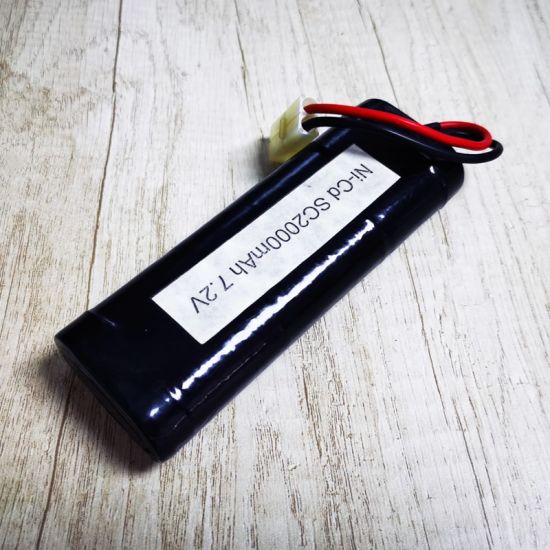 7.2V 2000mAh high discharge rate 10C SC Ni-Cd Rechargeable Battery Pack for High Speed Racing