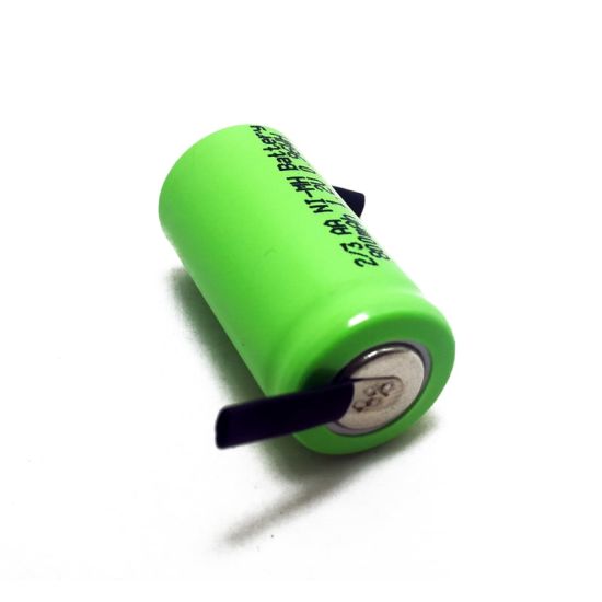 1.2V 2/3AA NiMH Rechargeable Battery with Soldering Lugs (800mAh)