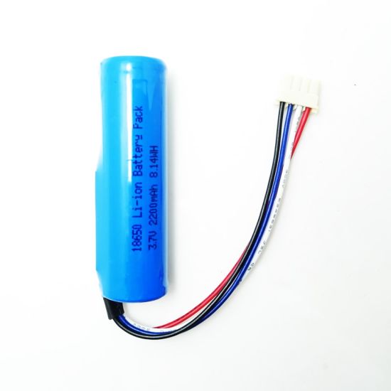3.6V 3.7V 18650 2200mAh rechargeable lithium ion battery pack with NTC output wire