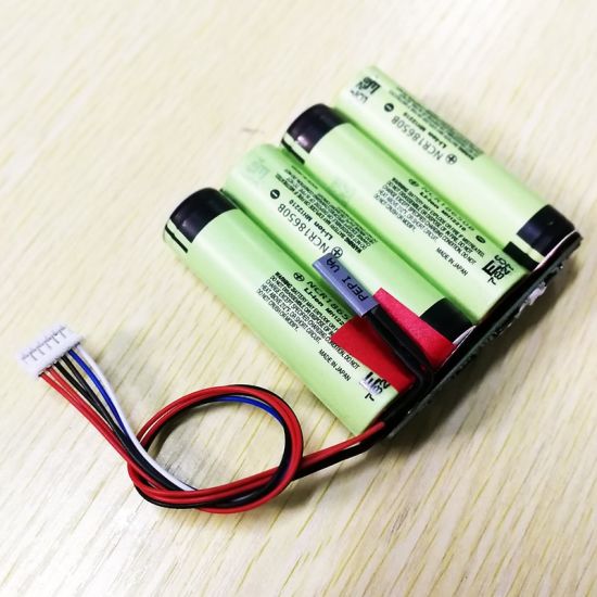 4S1P 12V 14.4V 14.8V 18650 3400mAh rechargeable lithium ion battery pack with SMBUS communication protocol