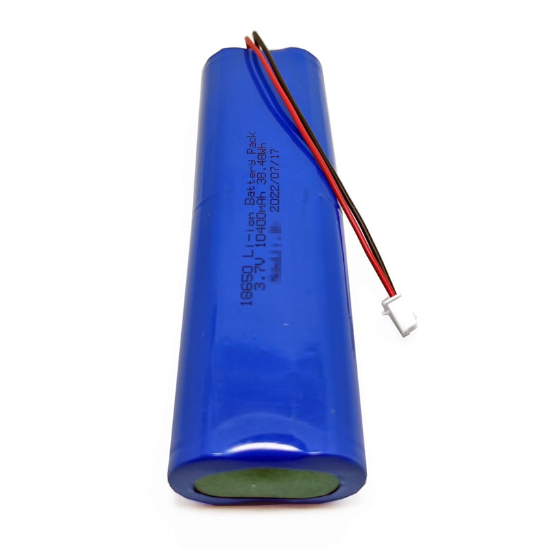 1S4P 18650 3.6V 3.7V 10.4Ah 10400mAh rechargeable lithium ion battery pack with BMS and connector