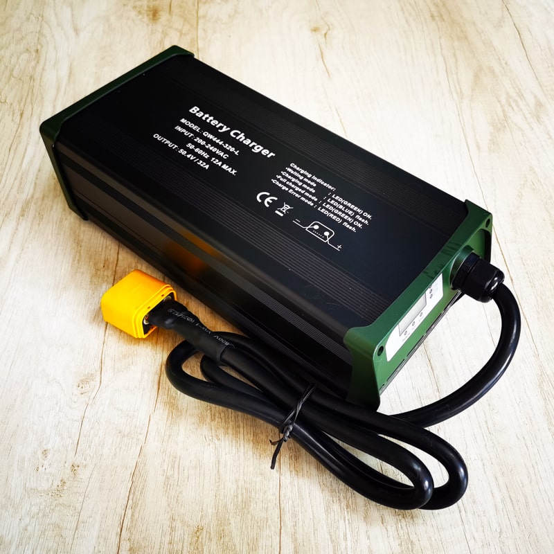 Military products DC 54.6V 20a 1200W Low Temperature charger for 13S 46.8V 48V Li-ion/Lithium Polymer battery with PFC