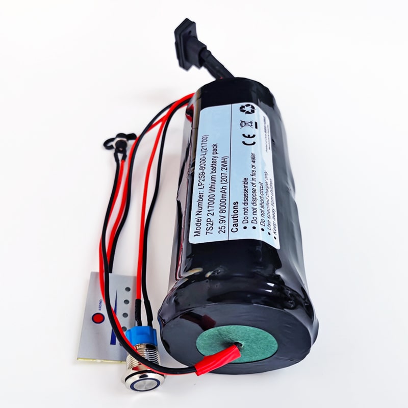 7S2P 21700 24V 25.9V 8Ah/8000mAh High rate discharge rechargeable lithium ion Cylindrical battery pack for Underwater propeller