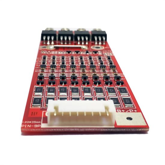 4s-8s 15A PCM BMS for 28.8V 29.6V Li-ion/Lithium/ Li-Polymer 24V 25.6V LiFePO4 Battery Pack Size L120*W43*T10mm (PCM-L08S12-306)